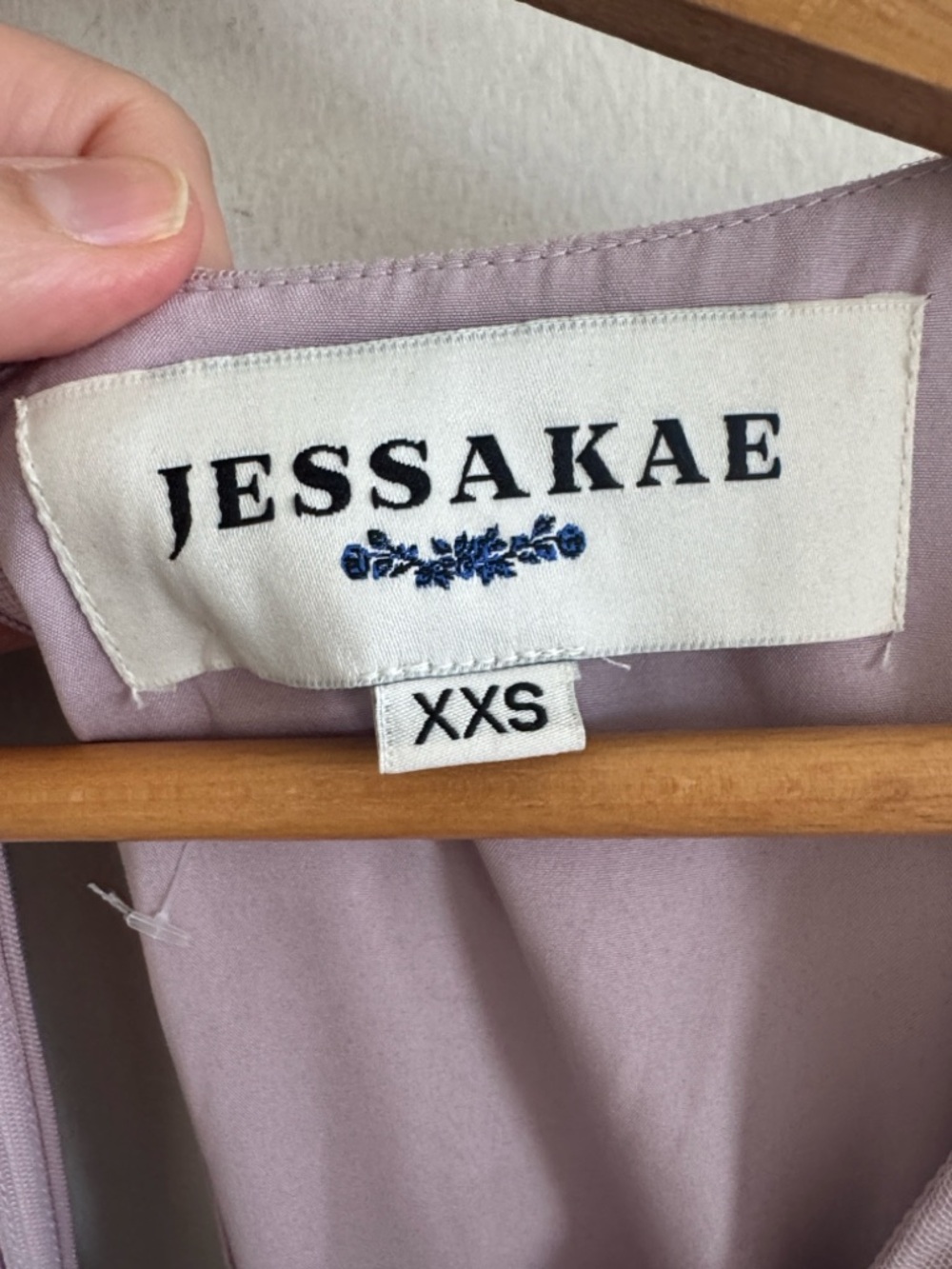 JessaKae Rapunzel lavender purple floral midi dress size XXS - Picture 9 of 10